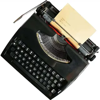 ZJFJMBD Retro altmodische manuelle Schreibmaschine, Schreibmaschinen für Schriftsteller für Zuhause/Büro/Arbeitszimmer, Schreibtisch, tragbare Vintage-mechanische Schreibmaschine