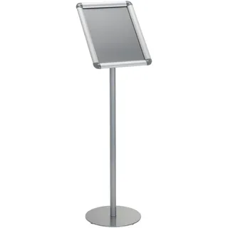 Mid.you Plakatständer , Silberfarben , Metall , 24x89.5x26 cm , abwischbar , Büromöbel, Bürobedarf