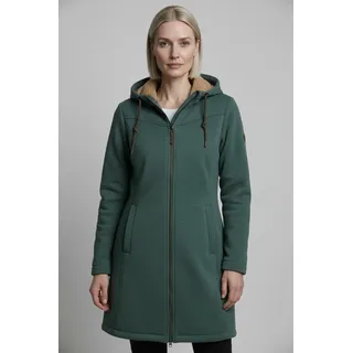Langmantel "GW 82 WMN FLC PRK", Damen, Gr. 48, dunkel aquaverde, Obermaterial: 100% Polyester, G.I.G.A. DX BY KILLTEC, Mäntel Langmantel, wärmend, Übergangsjacke