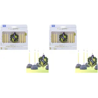 PME Harry Potter Geburtstag Kerzen 7er-set, Hufflepuff (Packung mit 2)