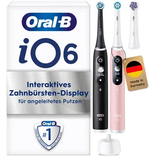 Oral-B  iO Series 6 black lava + 2. Handstück pink sand + Aufsteckbürste