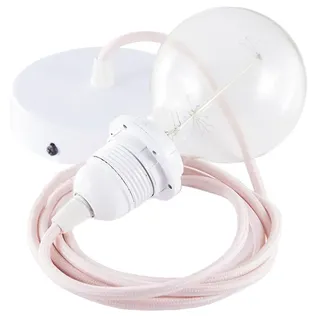 Creative Cables Rm16 2 M Hängeleuchte Pendel Für Lampenschirm - Pink / White - One Size