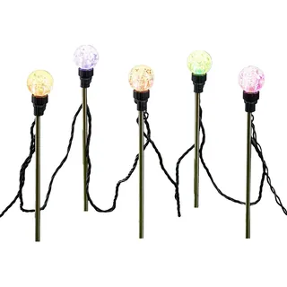 Luca Lighting LED-Partylichter mit Gartenstecker Outdoor 10 Leuchtmittel 450 cm