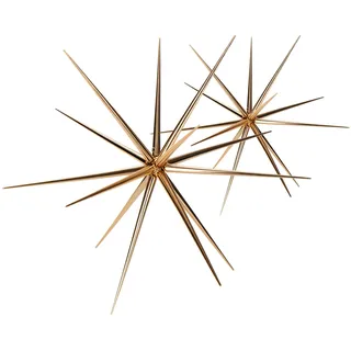 COM-FOUR® 2X Weihnachtsstern zum Hängen - Kleiner und großer Deko-Stern für die Weihnachtsdekoration - Stern für Dekoration von Silvester, Hochzeit, Party