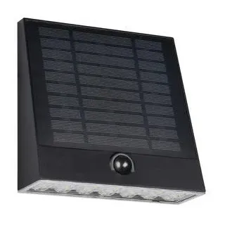 AUßENWANDLEUCHTE , Schwarz , Kunststoff , 16x15 cm , mit Schalter, Dämmerungssensor , Lampen & Leuchten, Außenbeleuchtung, Außenleuchten