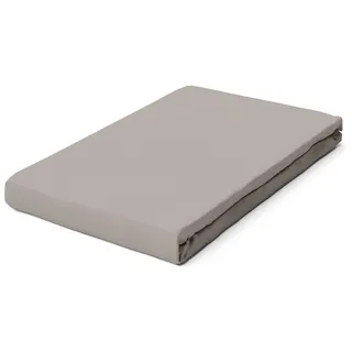 Schlafgut Spannleintuch , Braun , Textil , 200-220x240 cm , Grüner Punkt, Textiles Vertrauen - Oeko-Tex®, Hohenstein, AZO-frei, Oeko-Tex® Made IN Green , Rundumgummi, bügelfrei, weich und anschmiegsam, perfekter Sitz , Heimtextilien, Bettwäsche & Leintücher, Leintücher, Spannleintücher