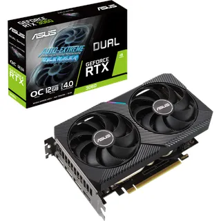 Asus Dual GeForce RTX 3060 V2 OC 12 GB GDDR6 1837 MHz 	90YV0GB2-M0NA10