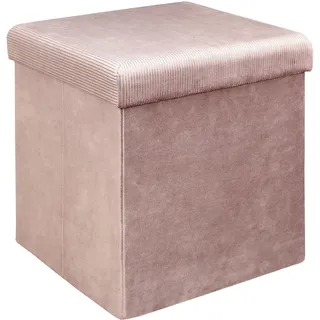 HOME DECO FACTORY Sitzsack Faltbar, 38cm x 38cm x 38cm, Rosa