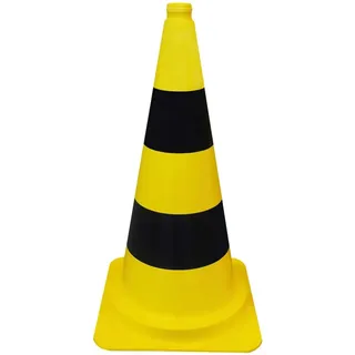 Schake PVC-Leitkegel Gelb-Schwarz 50 cm