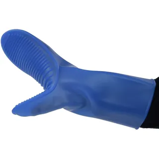 Syntrox Germany Silikonhandschuh Ofenhandschuh 300°C hitzebeständig - Blau