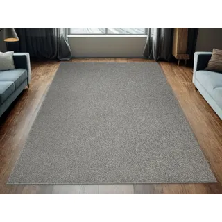 AKCILA Birch Teppich Wohnzimmer Kurzflor Grau 200x400 – Pflegeleichter Teppich für Wohnzimmer & Schlafzimmer, Strapazierfähig, für Fußbodenheizung geeignet.