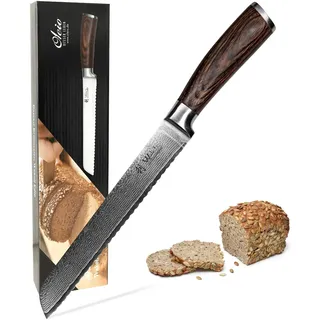 Wakoli EDIB Brotmesser I 20 cm Klinge I Pakkaholzgriff