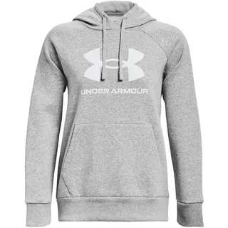 Under Armour Rival Fleece Hoodie Grau/Weiß XL