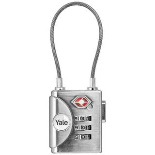 Yale YTP3/32/350/1 Vorhängeschloss 32 mm TSA Silber Zahlenschloss