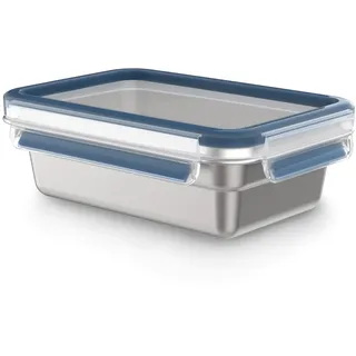 Emsa Clip & Close rechteckig Silber 0,8 l