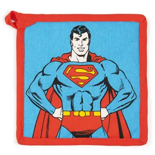 Excelsa Superman Topflappen, 20 x 20 cm, Futter 100% Baumwolle, Füllung aus Polyester