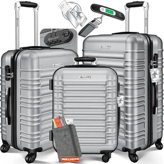 Kesser Koffer-Set 3-tlg. silber/abs