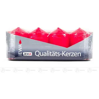 Zubehör Stumpenkerzen rot (4) UK 12 b= x h=ca 4 cmx8,5 cm NEU Erzgebirge kerze