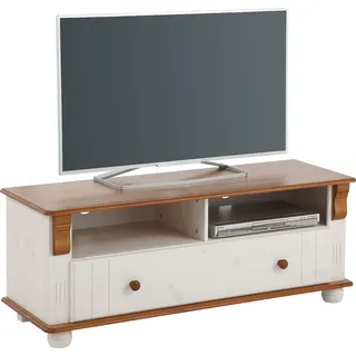 OTTO home Adele TV-Board 120 cm Weiß Massivholz