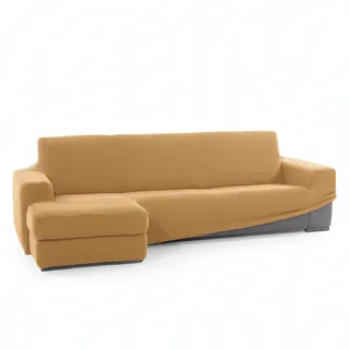 Sofaskins SOFASKINS® super Stretch Chaise Longue Sofabezug Kurze Linke Armlehne, atmungsaktiv, bequem und strapazierfähig, Kompatible Sofamasse (210-340 cm), Farbe gelb