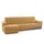 SOFASKINS Stretch Chaise Longue Sofabezug Kurze Linke Armlehne bequem strapazierfähig Kompatible Sofamasse 210-340 cm gelb