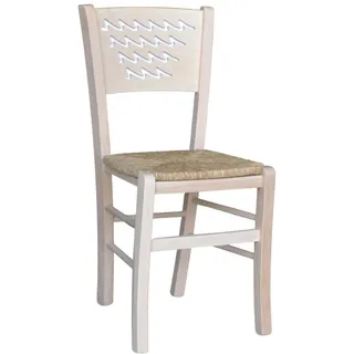 Holzstuhl capri Rau Zum Malen Mit Sitzend Im Stroh