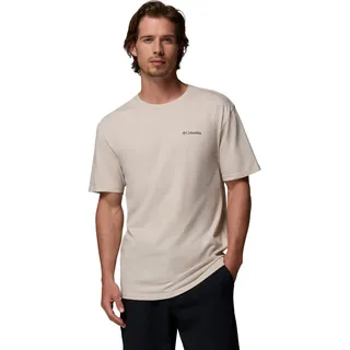 Columbia CSC Basic Logo Kurzarm-T-Shirt, Bio-Baumwolle, Komfortstretch, Gerippter Kragen, Grafikdesign - Herren
