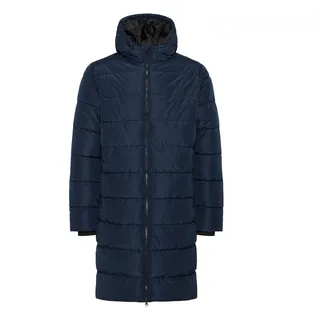 Langmantel NORTH BEND "Langmantel NBAmare M", Herren, Gr. M, blau (navy blazer), Obermaterial: 100% Polyester PES., unifarben, Mäntel Langmantel