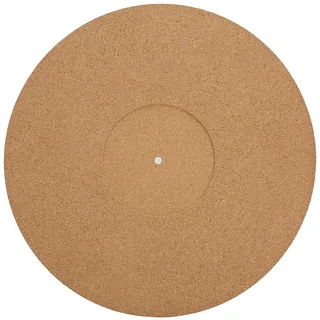 12-Zoll-Plattenspielermatten, Plattentellerauflage aus Weichem Kork für 12-Zoll--LP-Plattenspieler, Durchmesser 300 Mm, Rutschfest, Antistatisch