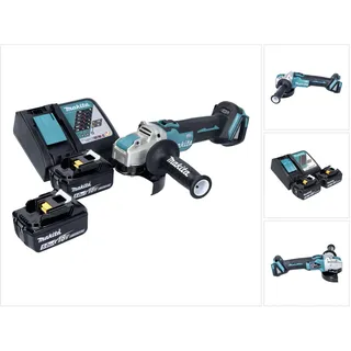 Makita DGA 521 RTX1 inkl. 2 x 5,0 Ah + Ladegerät