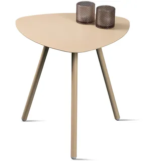 M2 Kollektion Beistelltisch Mira 2 Metall Cremeweiß