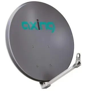Axing SAA110-02 Satellitenantenne, Aluminium, Reflektorgröße 100 x 99 cm, Farbe anthrazit SAA11002 SAA 110-02