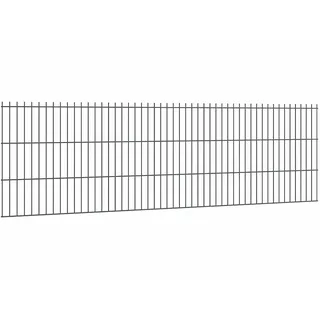 Floraworld Doppelstabmattenzaun 63 x 251 cm Anthrazit