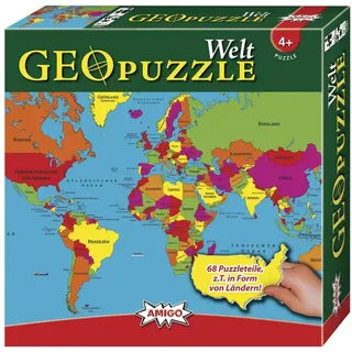 AMIGO GeoPuzzle Welt (68 Teile)