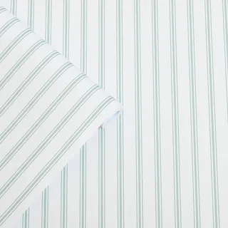 Laura Ashley Vliestapete Farnworth Stripe Sage Green Grün FSC®