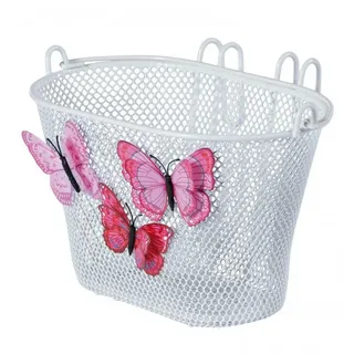 Basil Jasmin Butterfly Kinderfahrradkorb Weiß