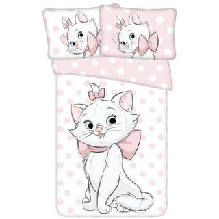 Jerry Fabrics Disney Cat Marie Aristocats Baby Bettwäsche 100 x 135 cm