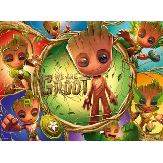 Ravensburger Puzzle Marvel Avengers Wir sind Groot! - 100 XXL Teile