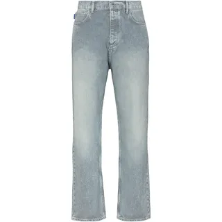 Loose-fit-Jeans HUGO BLUE "Nate", Herren, Gr. 30, Länge 34, blau (bright blau439), Denim/Jeans, Obermaterial: 100% Baumwolle, unifarben, loose fit lang, Jeans Loose-fit-Jeans, in heller Waschung