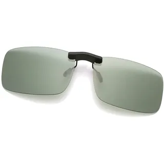 Long Keeper Polarisierte Sonnenbrille Clip für Brillenträger - Sonnenbrillen Aufsatz Brille Herren Damen, Sonnenbrillen Clip zum Fahren Angeln Outdoor