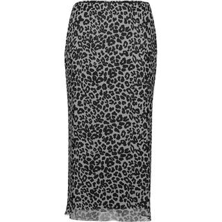 Vera Mont Bleistiftrock "Bleistiftrock mit Leoprint", grau, schwarz