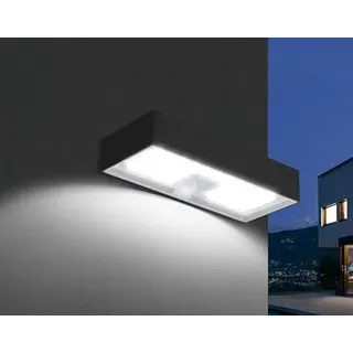 LED-Solar-Wandleuchte, 6 W, 4000 K, 800 lm, IP65, ideal für Außenbeleuchtung und Gartendekoration.