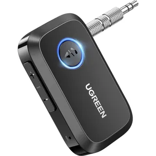 UGREEN Car Bluetooth (Empfänger), Bluetooth Audio Adapter, Schwarz