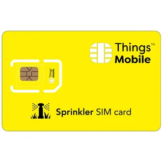 Daten-SIM-Karte für BEWÄSSERUNGEN - Things Mobile - mit weltweiter Netzabdeckung und Mehrfachanbieternetz GSM/2G/3G/4G. Ohne Fixkosten und ohne Verfallsdatum. 10 € Guthaben inklusive