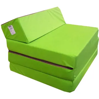 Natalia Spzoo Klappmatratze mit Kopfteil, 200x70cm Schaumstoffmatratze, Schlafsessel, Faltmatratze