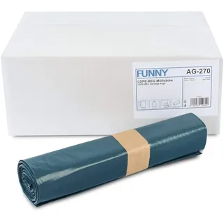 Funny Müllsäcke 70 Liter, blau, 250 Stück
