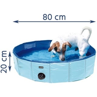 Doggy-Pool Planschbecken für Hunde Swimmig Pool 80 cm Durchmesser 1 St