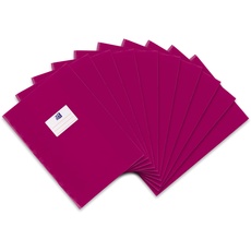 Oxford Heftumschlag A4, Bast, mit Beschriftungsetikett, pink, 10 Stück