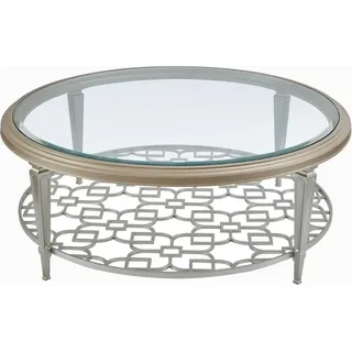 Couchtisch Beistelltisch Glastisch Wohnzimmer Designertisch Möbel Runde Tische - Gold