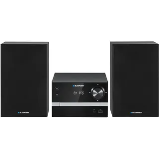 Blaupunkt Micro-Stereoanlage Bluetooth FM-Radio 20 W RMS Leistung Uhr mit Weckfunktion CD/MP3/USB/AUX MS9BT